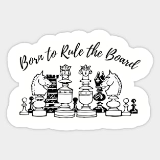 Chess Player Design Sticker